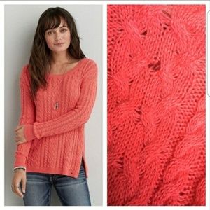 American eagle cable knit sweater